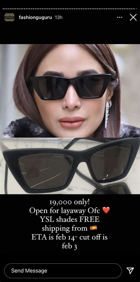 ysl shades heart price philippines|Where to get Heart Evangelista's sold out shades aside from the .